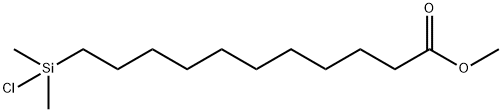 (10-CARBOMETHOXYDECYL)DIMETHYLCHLOROSILANE 구조식 이미지