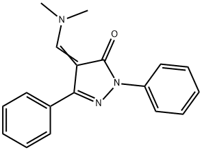 4-[(Dimethylamino)methylene]-1,3-diphenyl-2-pyrazolin-5-one Structure