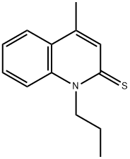 2(1H)-Quinolinethione,  4-methyl-1-propyl- Structure