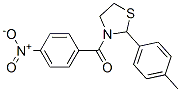 Thiazolidine, 2-(4-methylphenyl)-3-(4-nitrobenzoyl)- (9CI) Structure