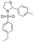 Thiazolidine, 3-[(4-ethylphenyl)sulfonyl]-2-(4-methylphenyl)- (9CI) Structure