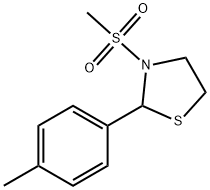 Thiazolidine, 2-(4-methylphenyl)-3-(methylsulfonyl)- (9CI) Structure