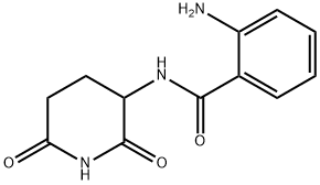 Benzamide, 2-amino-N-(2,6-dioxo-3-piperidinyl)- (9CI) Structure