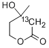 MEVALONIC-2-13C LACTONE Structure