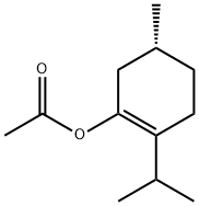 (R)-2-(isopropyl)-5-methylcyclohexen-1-yl acetate Structure