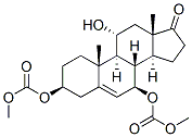 Androst-5-en-17-one, 11-hydroxy-3,7-bis[(methoxycarbonyl)oxy]-, (3beta,7beta,11alpha)- 구조식 이미지