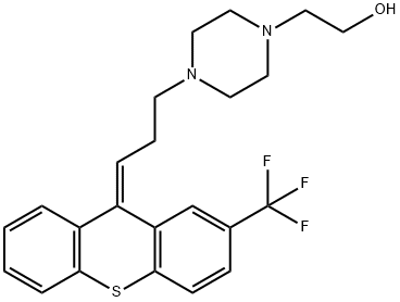 (Z)-4-[3-[2-(trifluoromethyl)-9H-thioxanthen-9-ylidene]propyl]piperazine-1-ethanol Structure