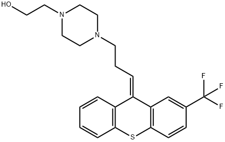 TRANS -(E)-FLUPENTHIXOL Structure