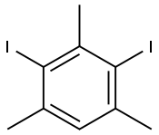 2,4-DIIODO-1,3,5-트리메틸-벤젠 구조식 이미지