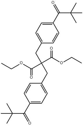 DIETHYL BIS(4-PIVALOYLBENZYL)MALONATE Structure