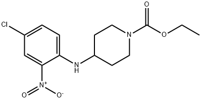 ethyl 4-[(4-chloro-2-nitrophenyl)amino]piperidine-1-carboxylate 구조식 이미지