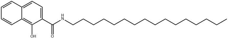 N-헥사데실-1-히드록시나프탈렌-2-카르복스아미드 구조식 이미지
