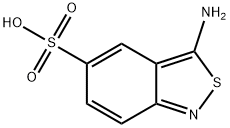3-아미노-2,1-벤즈이소티아졸-5-술폰산 구조식 이미지