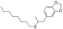 1,2-(메틸렌디옥시)-4-[2-(옥틸티오)프로필]벤젠 구조식 이미지
