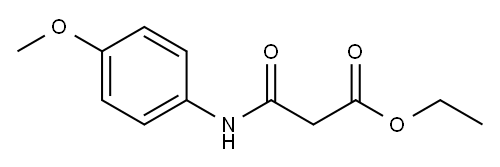 Propanoic acid, 3-[(4-methoxyphenyl)amino]-3-oxo-, ethyl ester Structure