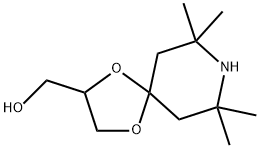 7,7,9,9-사메틸-1,4-디옥사-8-아자스피로[4.5]데칸-2-메탄올 구조식 이미지