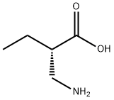 (S)-2-Aminomethyl butyric acid 구조식 이미지