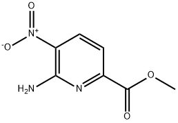 2-Pyridinecarboxylicacid,6-amino-5-nitro-,methylester(9CI) Structure