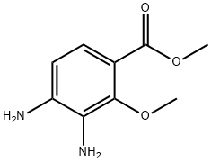 Benzoic acid, 3,4-diamino-2-methoxy-, methyl ester (9CI) Structure