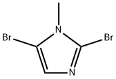 2,5-디브로모-1-메틸-1H-이미다졸 구조식 이미지