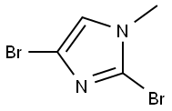2,4-디브로모-1-메틸-1H-이미다졸 구조식 이미지