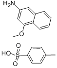 4-METHOXY-2-NAPHTHYLAMINE P-TOLUENESULFONATE SALT 구조식 이미지
