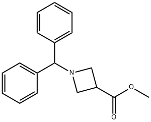 METHYL 1-(DIPHENYLMETHYL)AZETIDINE-3-CARBOXYLATE 구조식 이미지