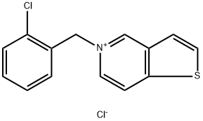 5-(2-클로로벤질)-티에노[3,2-c]피리디늄염화물 구조식 이미지