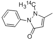 ANTIPYRINE, [N-METHYL-14C] Structure