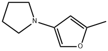 피롤리딘,1-(5-메틸-3-푸라닐)-(9CI) 구조식 이미지