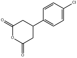 BETA-(4-CHLOROPHENYL)GLUTARIC ANHYDRIDE 구조식 이미지