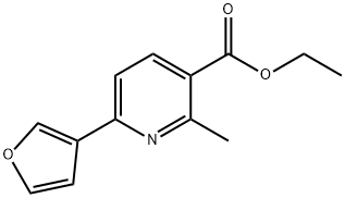 6-(3-Furanyl)-2-methylpyridine-3-carboxylic acid ethyl ester Structure