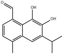 7,8-Dihydroxy-6-isopropyl-4-methyl-1-naphthalenecarbaldehyde Structure