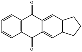 2,3-디하이드로-1H-사이클로펜트[b]안트라센-5,10-디온 구조식 이미지