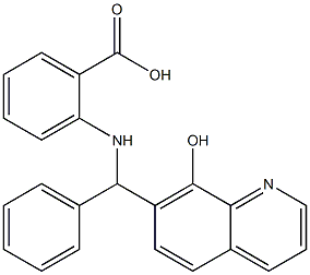 2-[[(8-Hydroxy-7-quinolinyl)(phenyl)methyl]amino]benzoic acid Structure