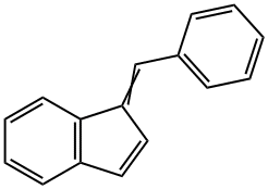 1H-INDENE,1-(PHENYLMETHYLENE) 구조식 이미지