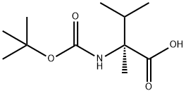 (R)-2-(tert-butoxycarbonylamino)-2,3-dimethylbutanoic acid Structure