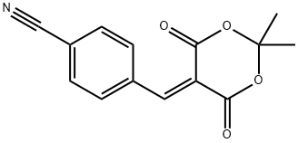 2,2-Dimethyl-5-(4-cyanobenzylidene)-1,3-dioxane-4,6-dione Structure