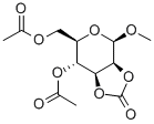 Methyl4,6-di-O-acetyl-2,3-carbonyl-b-D-mannopyranoside Structure