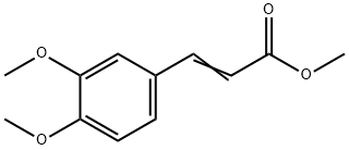 메틸(E)-3-(3,4-다이메톡시페닐)-2-프로페노에이트 구조식 이미지