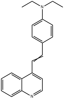 N,N-diethyl-4-(2-quinolin-4-ylethenyl)aniline Structure