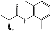 (2R)-N-(2,6-디메틸페닐)-2-아미노프로판아미드 구조식 이미지