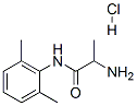 (+)-2-아미노-N-(2,6-디메틸페닐)프로판아미드모노하이드로클로라이드 구조식 이미지