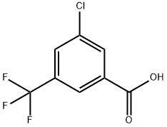 3-CHLORO-5-(TRIFLUOROMETHYL)BENZOIC ACID 구조식 이미지