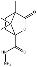 2-Oxabicyclo[2.2.1]heptane-1-carboxylicacid,4,7,7-trimethyl-3-oxo-,hydrazide(9CI) Structure