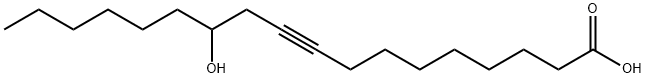 12-Hydroxy-9-octadecynoic acid Structure