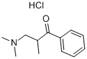 3-DIMETHYLAMINO-2-METHYLPROPIOPHENONE HYDROCHLORIDE, 97 Structure