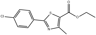 ETHYL 2-(4-CHLOROPHENYL)-4-METHYL-1,3-THIAZOLE-5-CARBOXYLATE Structure