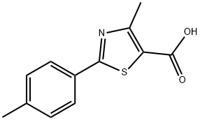 4-METHYL-2-(4-METHYLPHENYL)-1,3-THIAZOLE-5-CARBOXYLIC ACID Structure