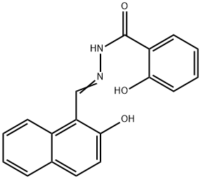 2-hydroxy-1-naphthalaldehyde salicyloylhydrazone Structure